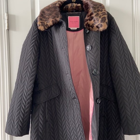 NWT Kate Spade Chevron Quilted Jacket